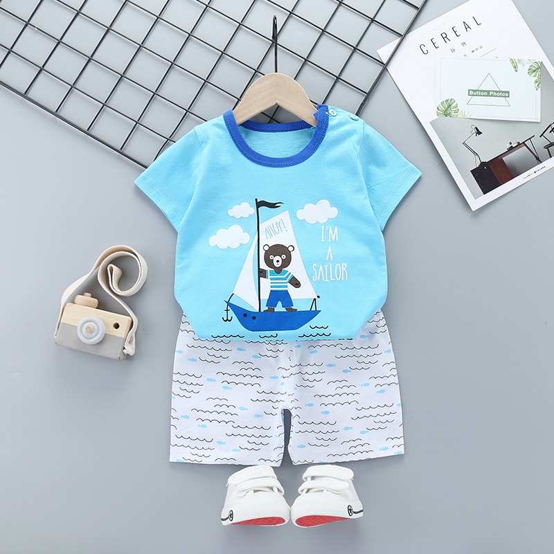 New Boys Outfits 9M-6T Girls Clothes Children’s Clothing Suits Top ...